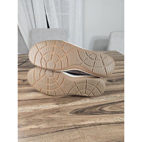 Ecco Danish Design Brown Suede Leather Lace Up Casual Shoes Women's 9 Eu 40 - Picture 9 of 12